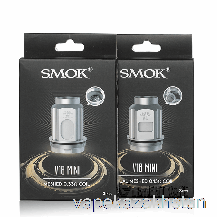 Vape Kazakhstan SMOK TFV18 MINI Replacement Coils 0.2ohm TFV18 Mini Mesh Coils